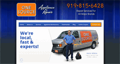 Desktop Screenshot of onesourceappliancerepair.com